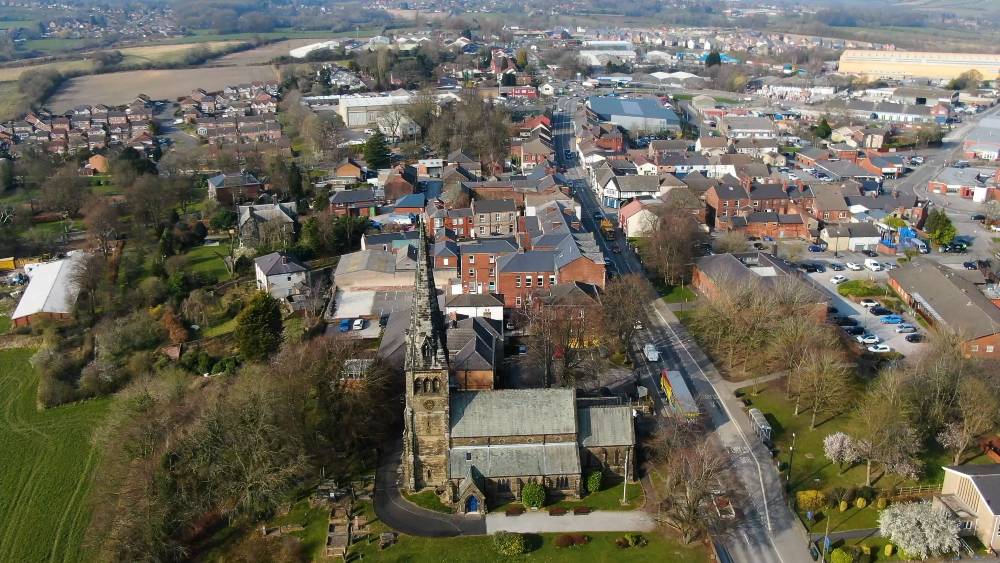 Clay Cross aerial photo