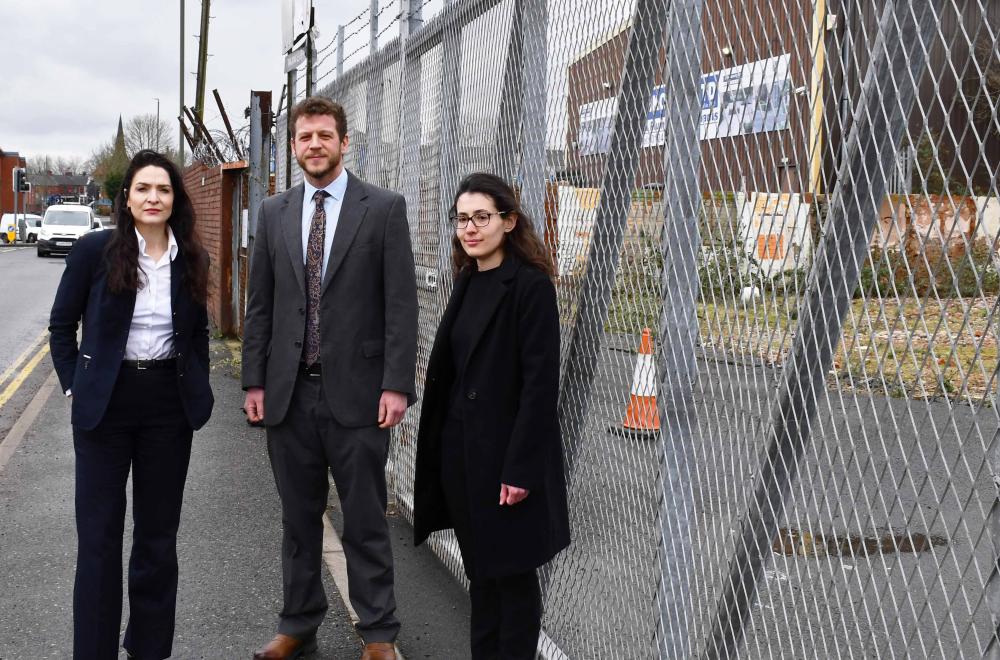 Councillors and Police Commissioner at Police station site